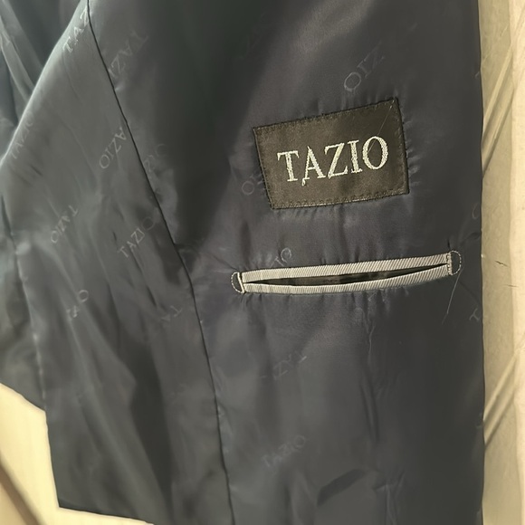 Like New! Tazio Navy Blue Jacket Blazer and Vest sz 14 - Picture 12 of 16